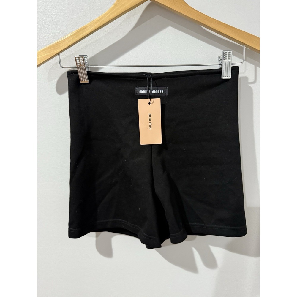 NEW Miu Miu Back High Rise Shorts Sz S/M